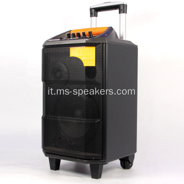 Scatola per altoparlanti trolley impermeabile con schermo a LED / FM / USB